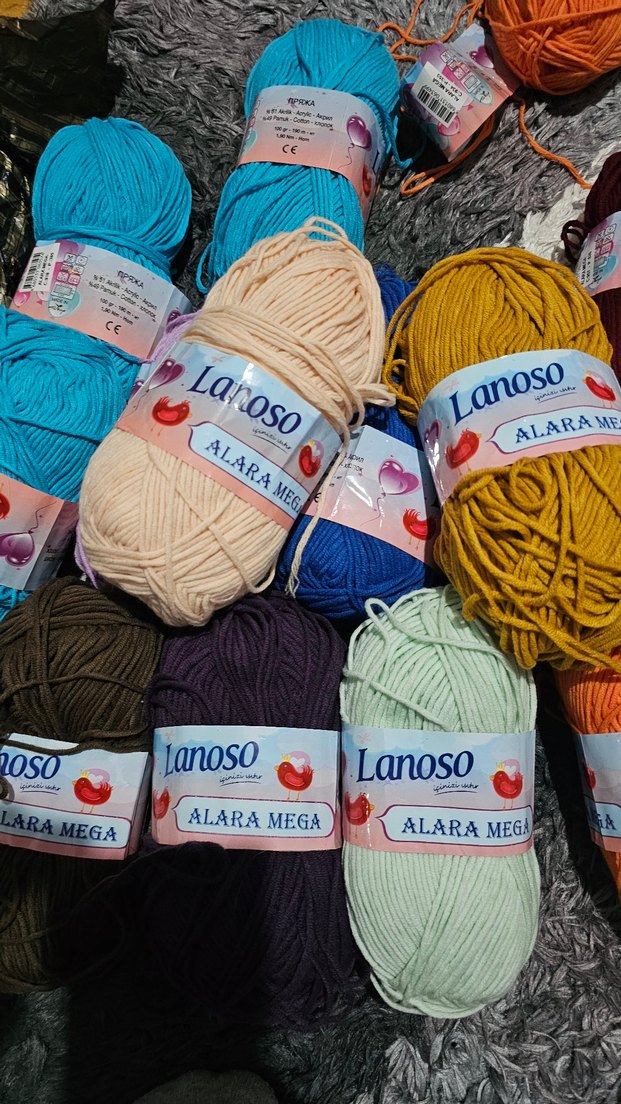 Pamuk-Akrilik Karışımı El İpi 100gr - Görsel 3