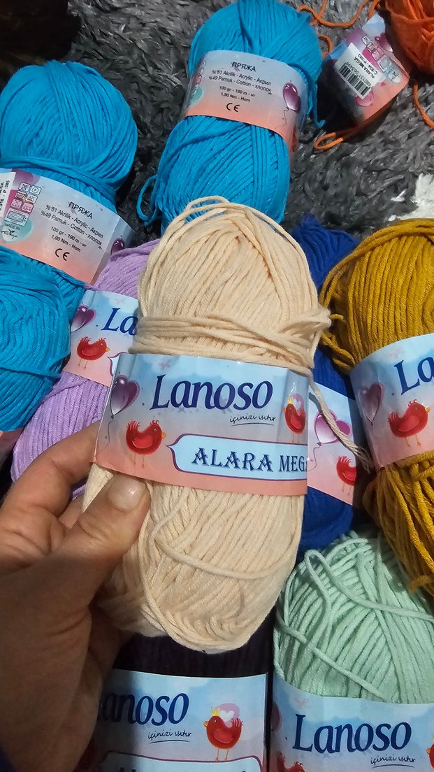 Pamuk-Akrilik Karışımı El İpi 100gr - Görsel 2