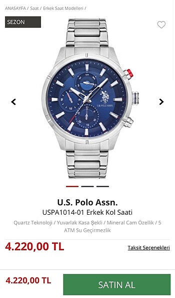 U.S. Polo Assn. Kol Saati