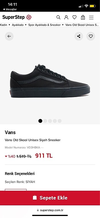 Siyah vans