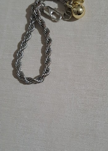 Kadın Gri Zincirli Bileklik - Görsel 2