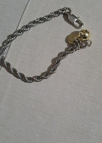 Kadın Gri Zincirli Bileklik - Görsel 3
