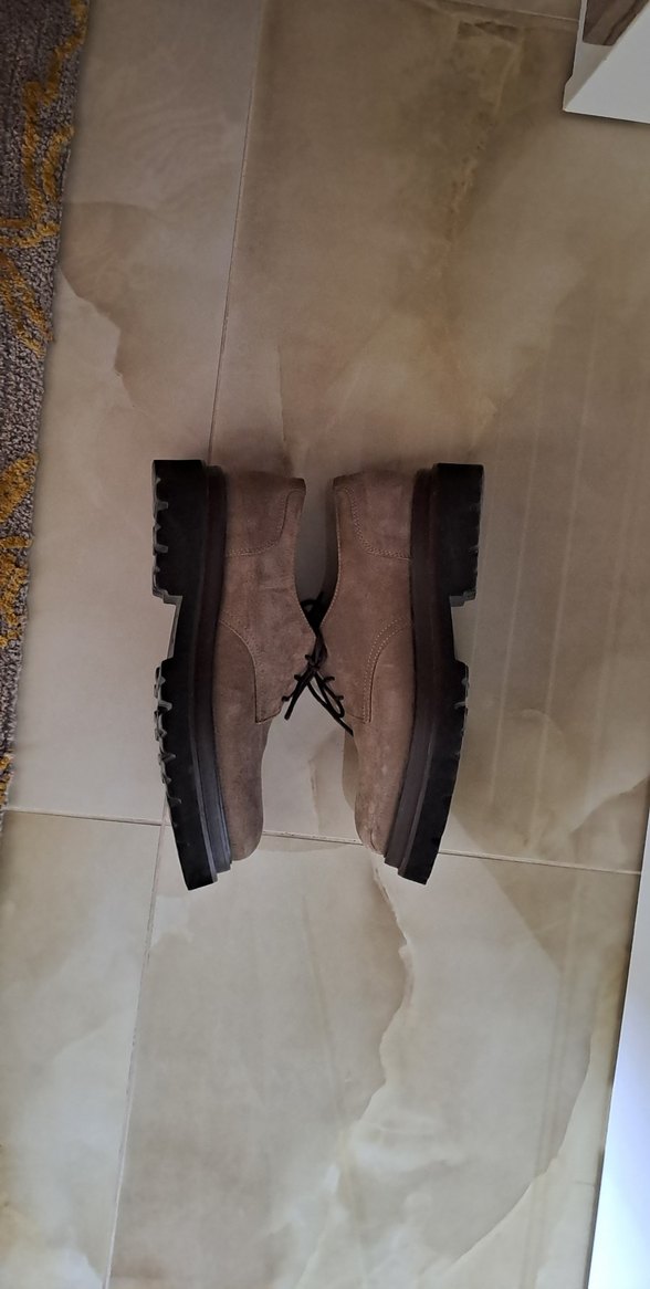 Bej Süet Kadin Ayakkabı - Görsel 3