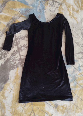 Uzun Kollu Siyah Gotik Kadın Elbise - Görsel 6