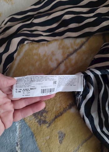 Zebra Desenli Kadın Uzun Kollu Gömlek - Görsel 8