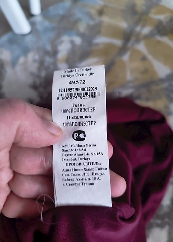 Bordo Drapeli Midi Abiye Elbise - Görsel 7