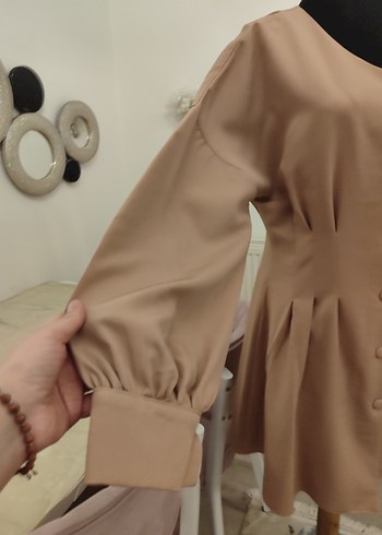 Bejbisikket Yakalı Düğmeli Tunik - Görsel 7