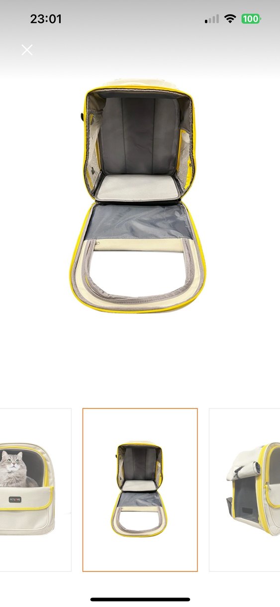 Taşınabilir Kedi Taşıma Çantası - Görsel 2