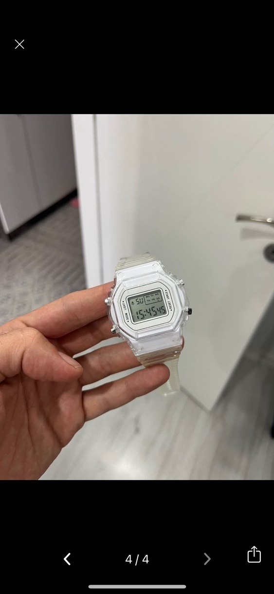 Şeffaf Dijital unisex Kol Saati - Görsel 2