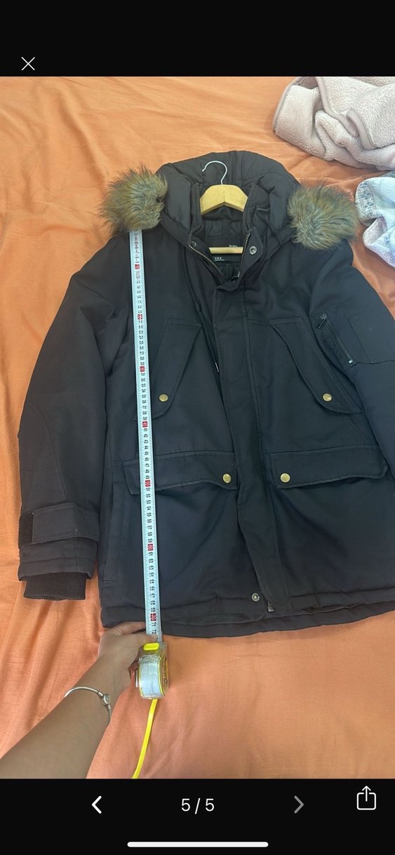 Kürk Detaylı Siyah Deri Erkek Mont - Görsel 3