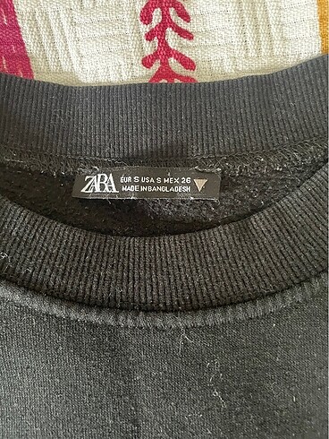 Zara zara sweatshirt s beden