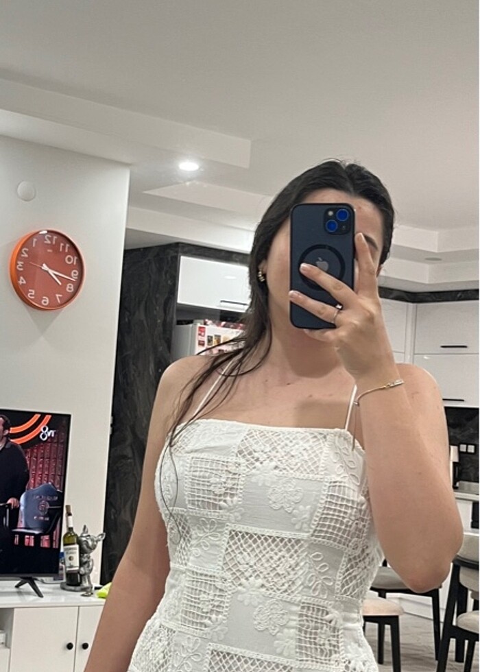 Stradivarius elbise beyaz - Görsel 2