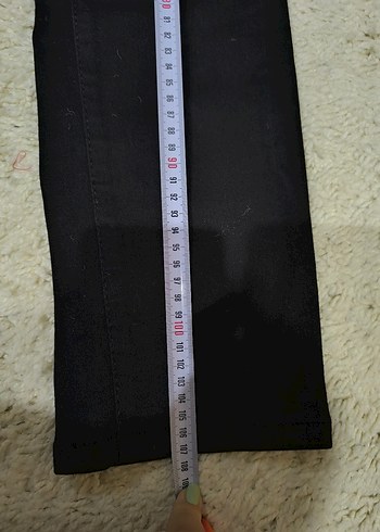 Tommy Hilfiger siyah Fermuarlı Dar Kesim Midi Denim Pantolon - Görsel 5