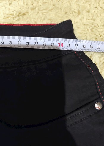 Tommy Hilfiger Tommy Hilfiger siyah Fermuarlı Dar Kesim Midi Denim Pantolon