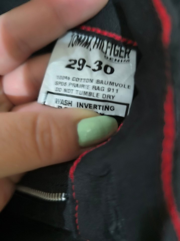 Tommy Hilfiger siyah Fermuarlı Dar Kesim Midi Denim Pantolon - Görsel 3