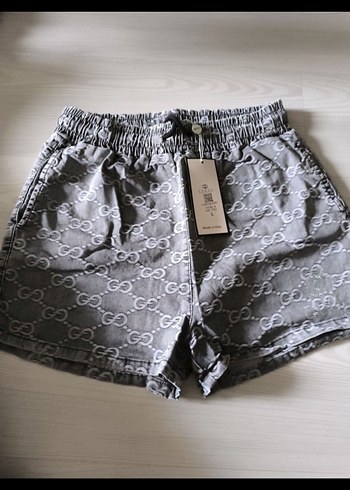 xl Beden gri Renk Gucci Kadın Mini Şort