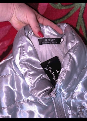 Erkek Gri Metalik Fermuarlı Mont - Görsel 7