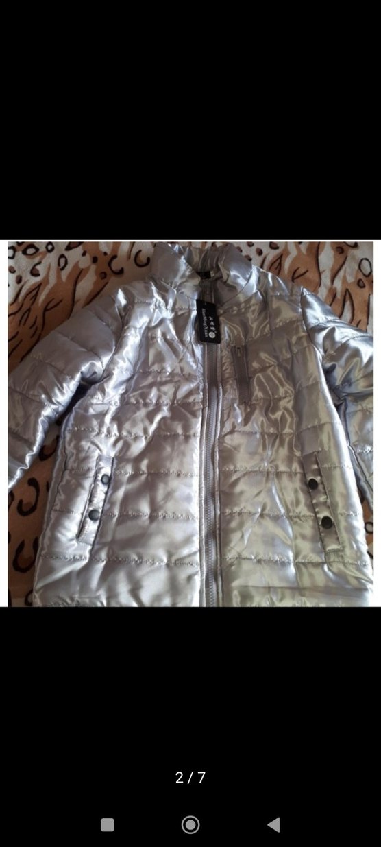 Erkek Gri Metalik Fermuarlı Mont - Görsel 2