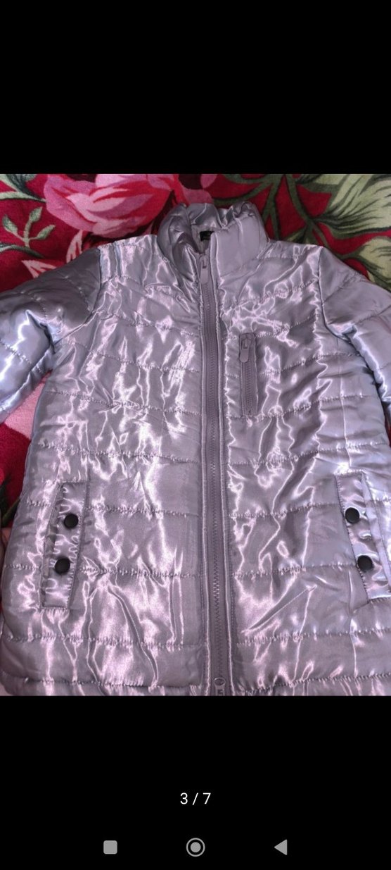 Erkek Gri Metalik Fermuarlı Mont - Görsel 3