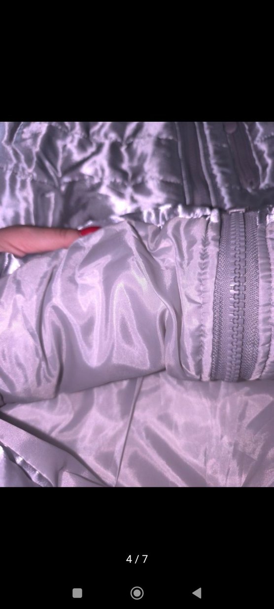 Erkek Gri Metalik Fermuarlı Mont - Görsel 4