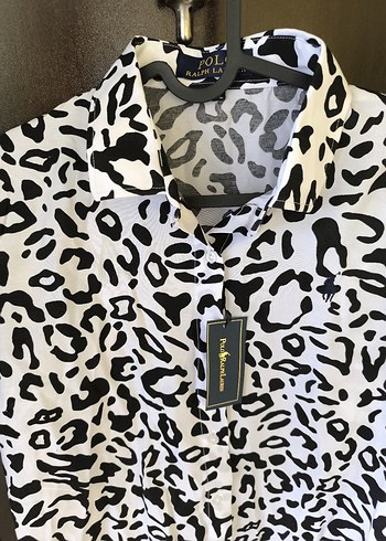 Ralph Lauren zebra Desenli Uzun Kollu Kadın Tunik - Görsel 3