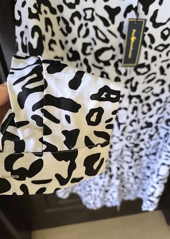 Ralph Lauren zebra Desenli Uzun Kollu Kadın Tunik - Görsel 5