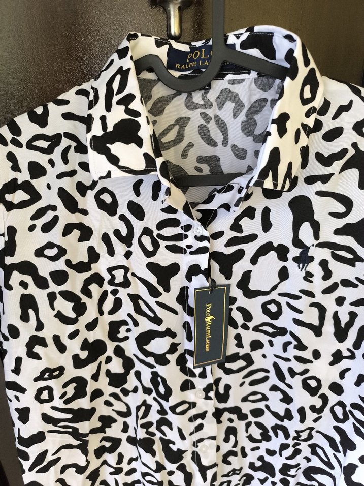 Ralph Lauren zebra Desenli Uzun Kollu Kadın Tunik - Görsel 3