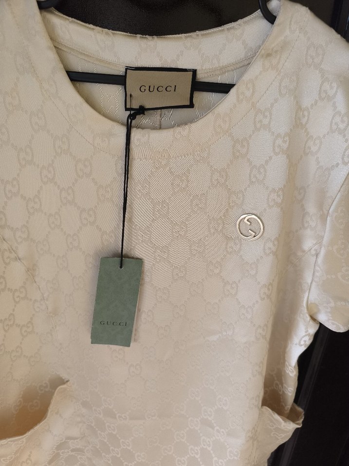 Gucci Kadın Kısa Kollu Midi Elbise - Görsel 2