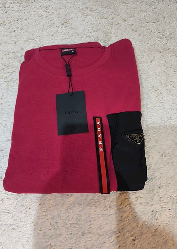 prada kırmızı Erkek  Takımı, Kısa Kollu - Görsel 9