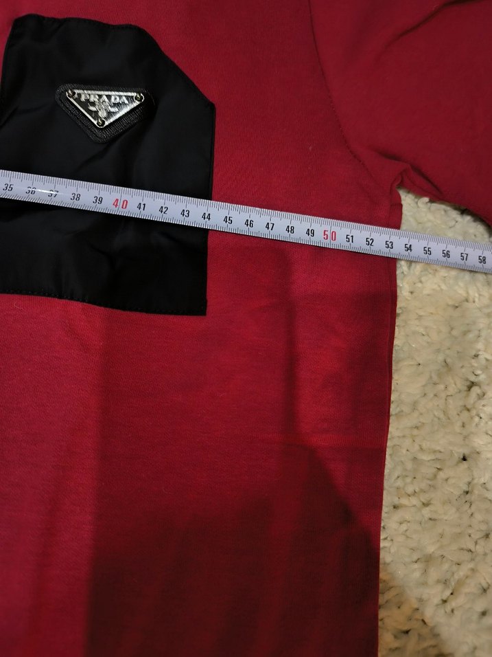 prada kırmızı Erkek  Takımı, Kısa Kollu - Görsel 4