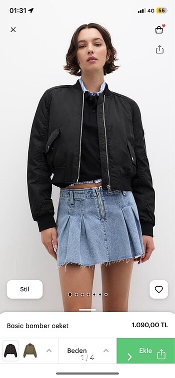 Pull&bear bomber ceket