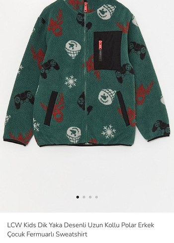 LCW Kids Erkek Çocuk Fermuarlı Polar Sweatshirt