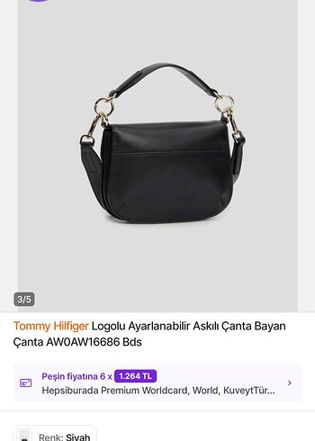 Tommy Hilfiger Logolu Ayarlanabilir Askılı Bayan Çanta - Görsel 3