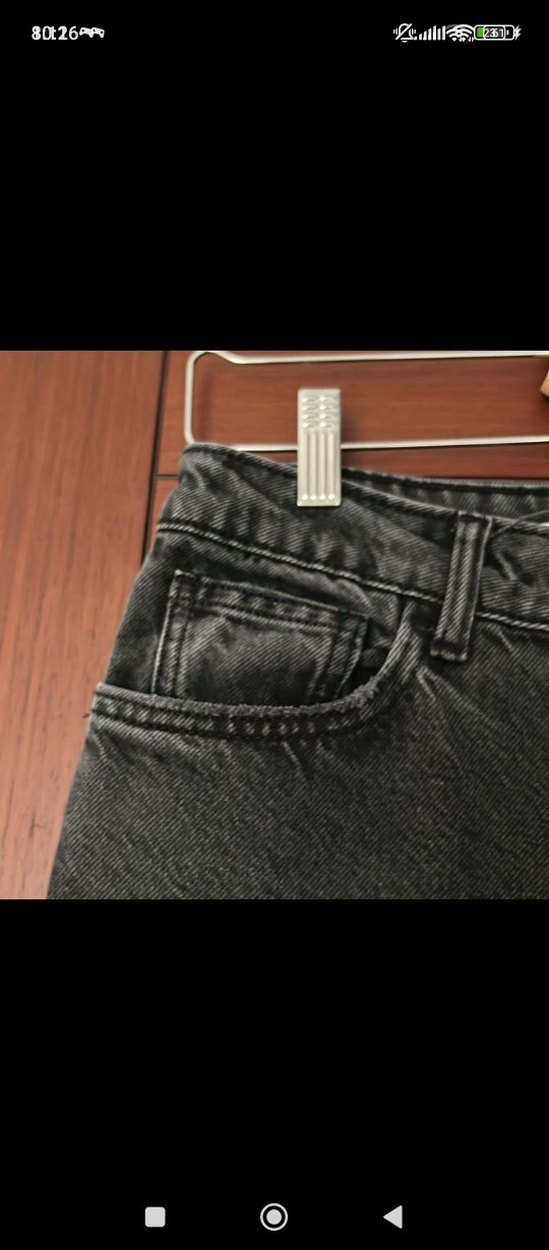 MAM Gri Kadın Denim Pantolon - Görsel 2