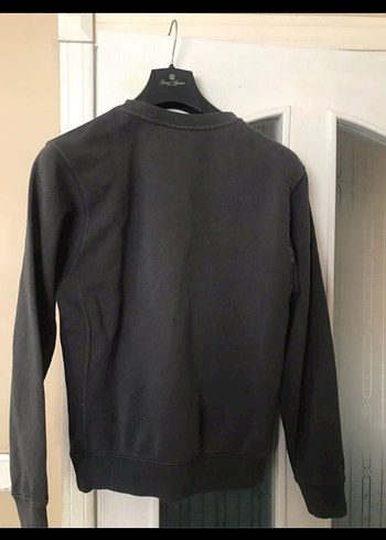 Erkek Gri Baskılı Sweatshirt - Görsel 2