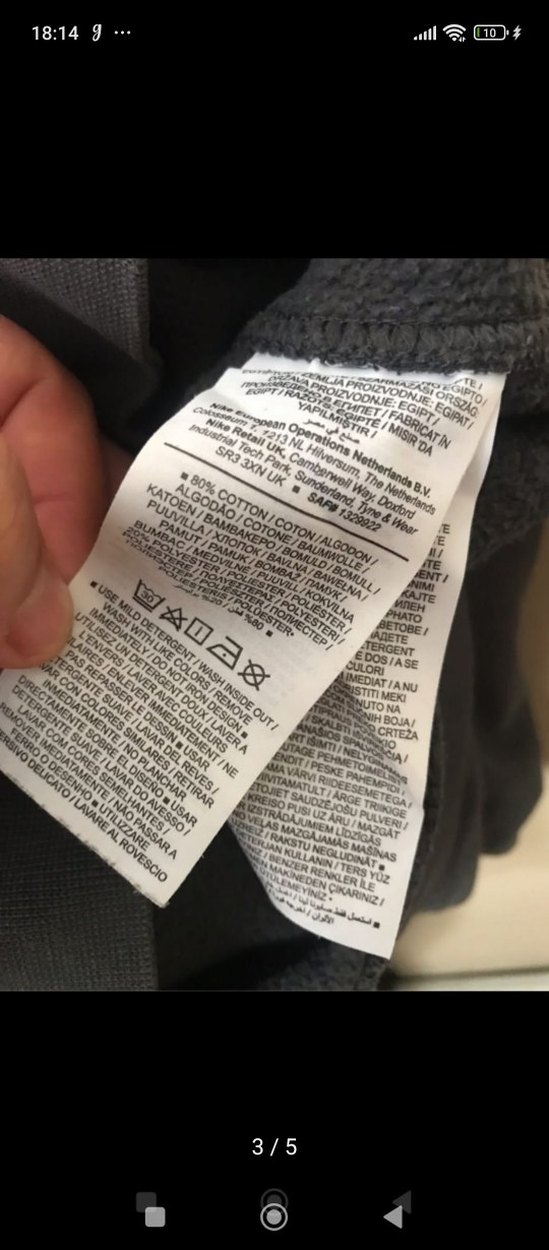 Erkek Gri Baskılı Sweatshirt - Görsel 3