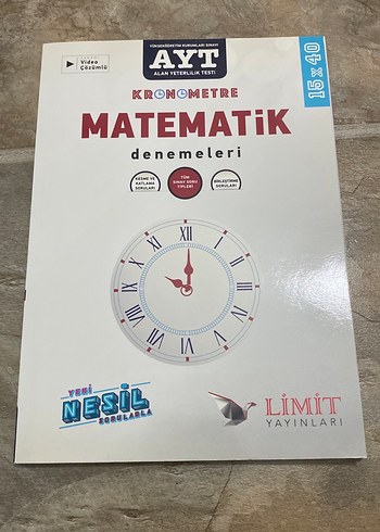 Limit Yayınları AYT Matematik Kronometre Denemeleri