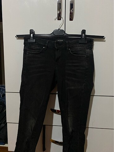Siyah düşük bel dar jeans