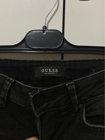 Guess Siyah düşük bel dar jeans
