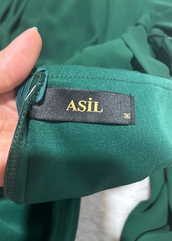 Yeşil kısa elbise abiye - Görsel 2