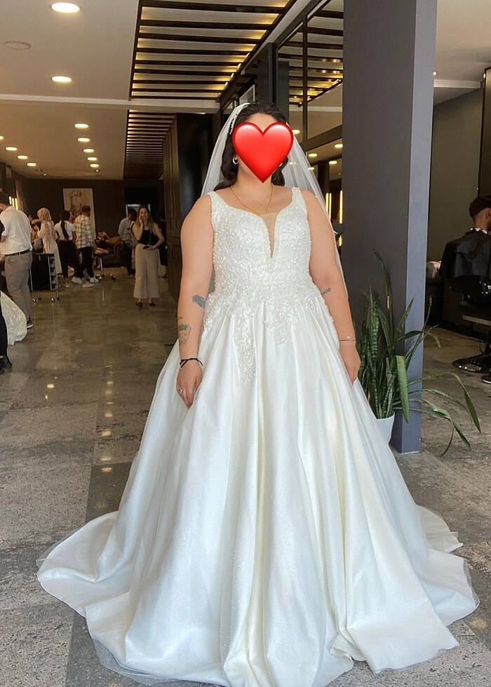 BÜYÜK BEDEN GELİNLİK 44-48 BEDEN - Görsel 2