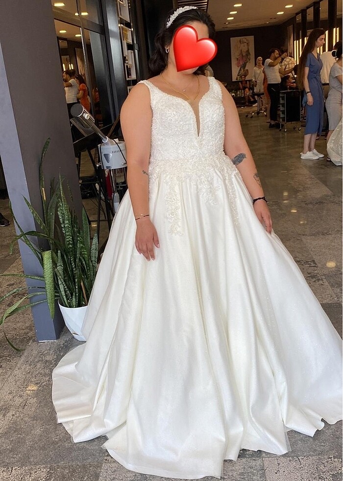 BÜYÜK BEDEN GELİNLİK 44-48 BEDEN - Görsel 5