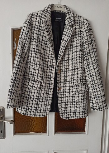 Zara Sikligin Ve Rahatligin Bulustugu Kare Desenli Blazer