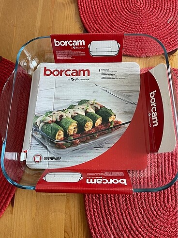 Borcam kare tepsi