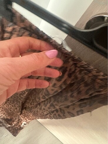 m Beden camel Renk Leopar pantolon