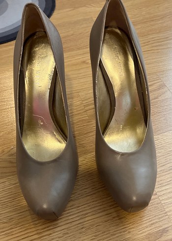 Dolgu taban yüksek topuk stiletto - Görsel 2