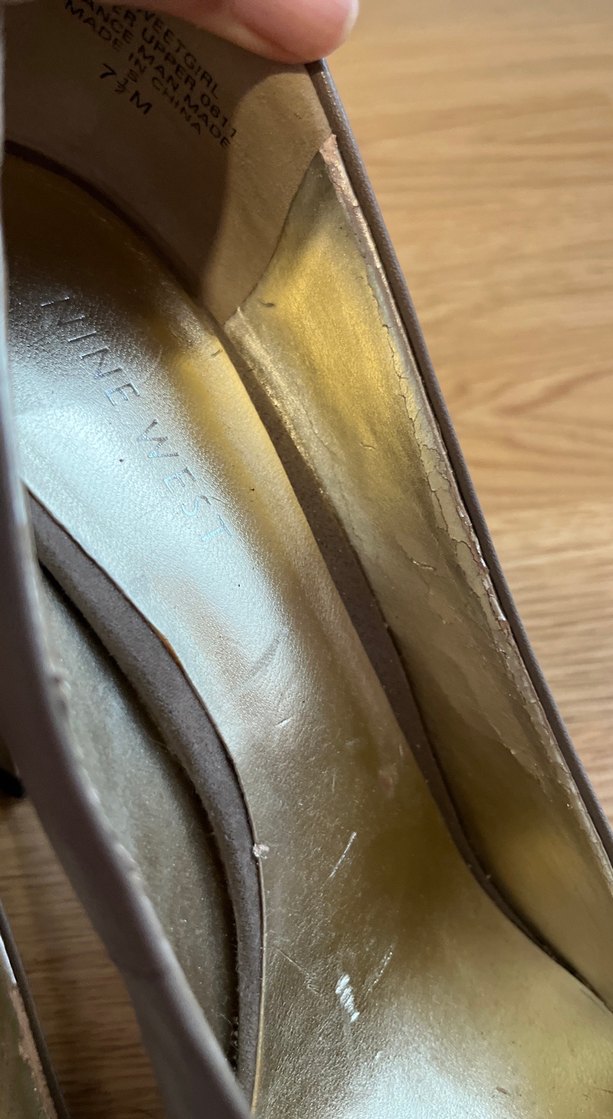 Dolgu taban yüksek topuk stiletto - Görsel 5