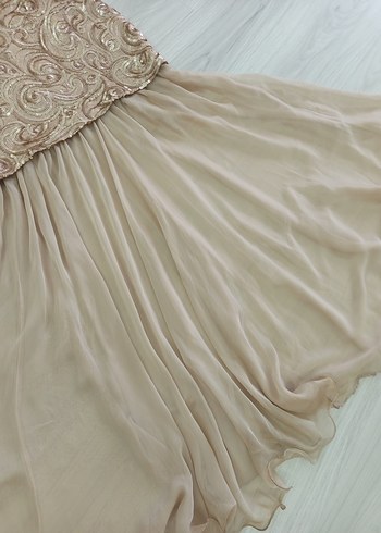 Pul payetli gece elbisesi - Görsel 9