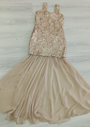 Pul payetli gece elbisesi - Görsel 8