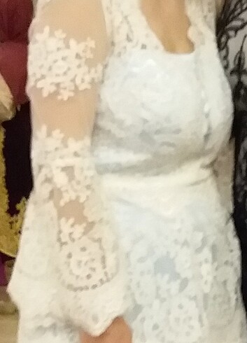 Süt mavisi abiye - Görsel 7